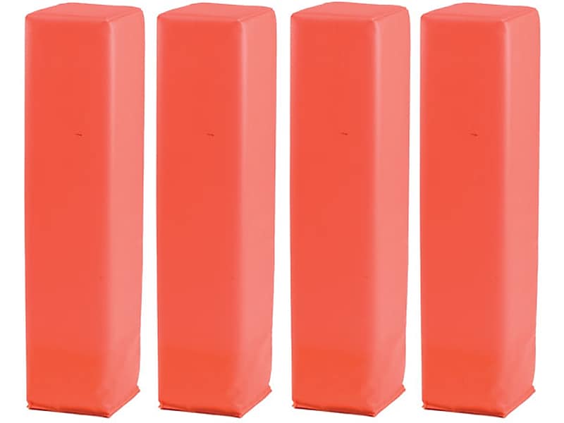 Champion Sports Line and End Zone Pylon, Fluorescent Orange, 4/Set (FPYLSET)