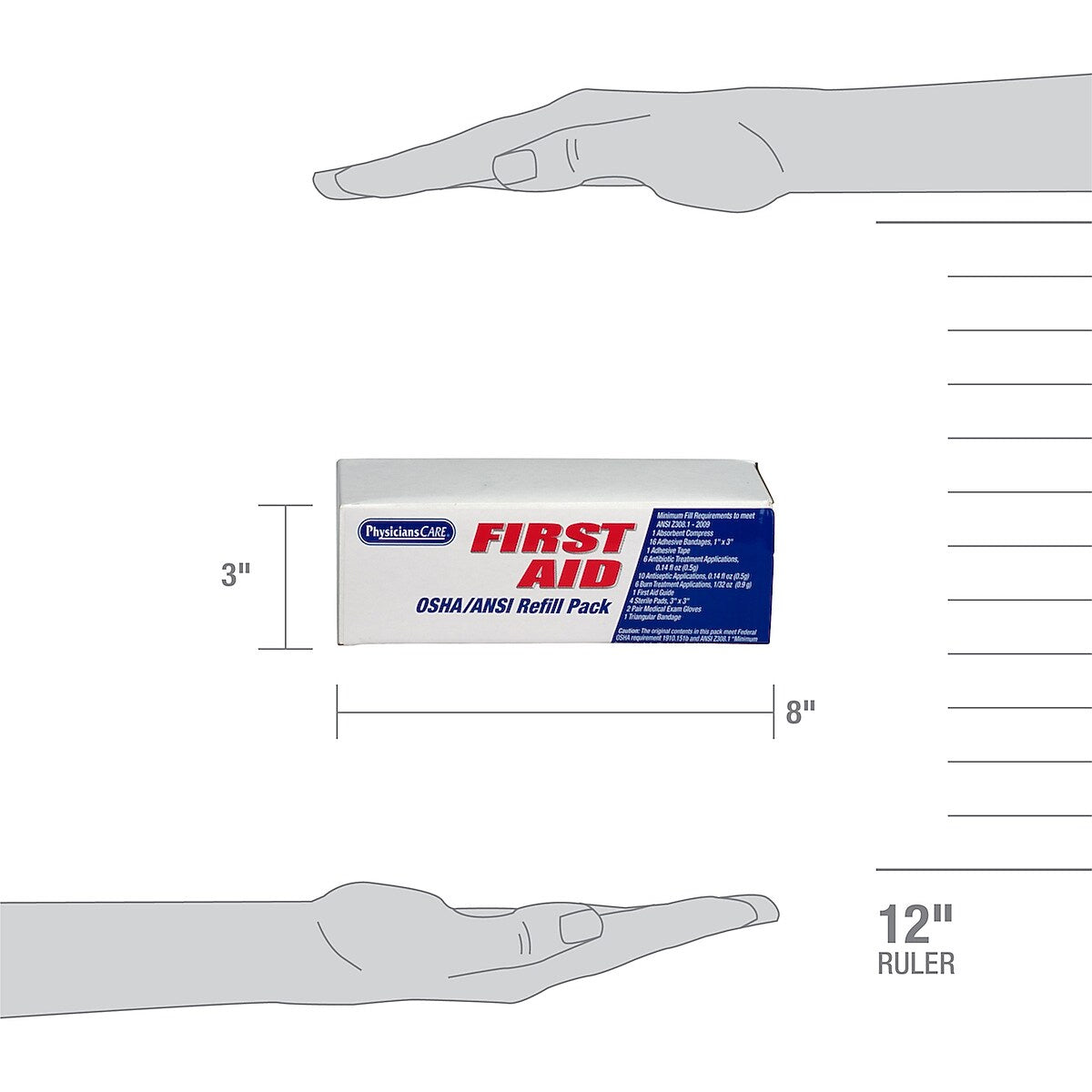 PhysiciansCare First Aid Kit Refill, 25 People, 48 Pieces (90103-002)