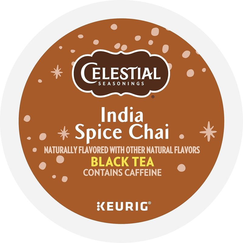 Celestial Seasonings India Spice Chai Tea, 0.13 oz. Keurig® K-Cup® Pods, 24/Box (14738)