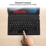 CODi PU Leather 10.2" Bluetooth Keyboard Case for iPad 7th/8th/9th Generation, Black (C30708511)