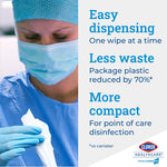 Clorox Healthcare Bleach Germicidal Wipes, 70 Wipes/Container, 6/Carton (CLO35309CT)