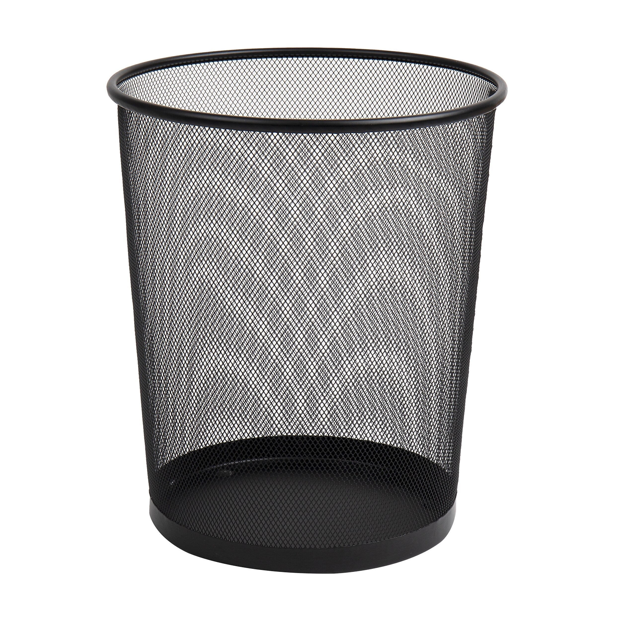 Mind Reader Metal Mesh Trash Can, 4.4 Gallon, Black (1CIRGA-BLK)