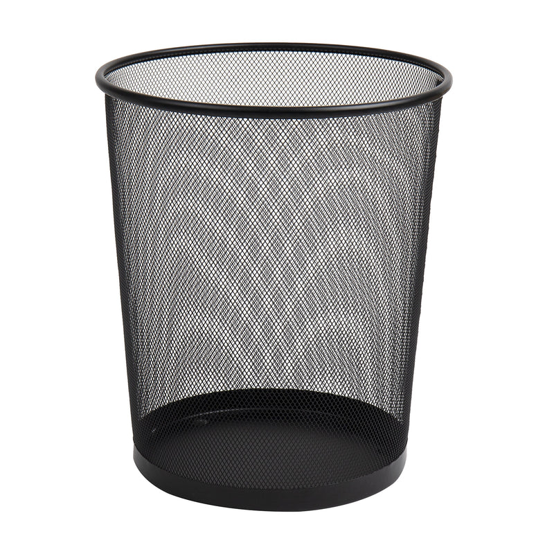 Mind Reader Metal Mesh Trash Can, 4.4 Gallon, Black (1CIRGA-BLK)