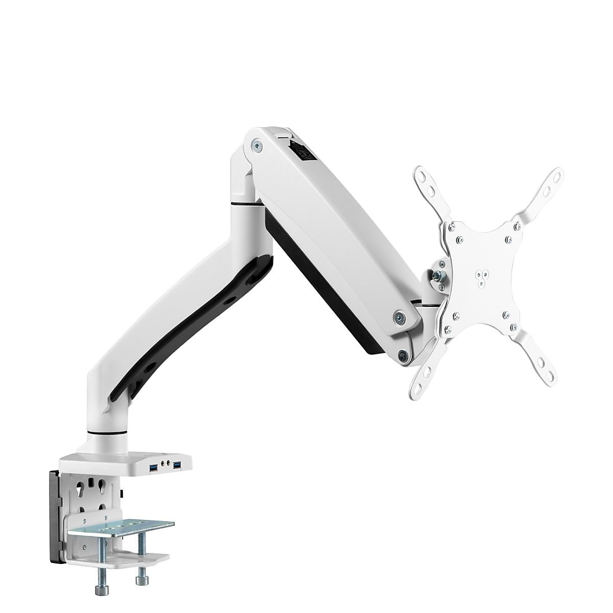 SIIG Heavy Duty Adjustable Monitor Desk Mount, 17" to 43", White (CE-MT3111-S1)