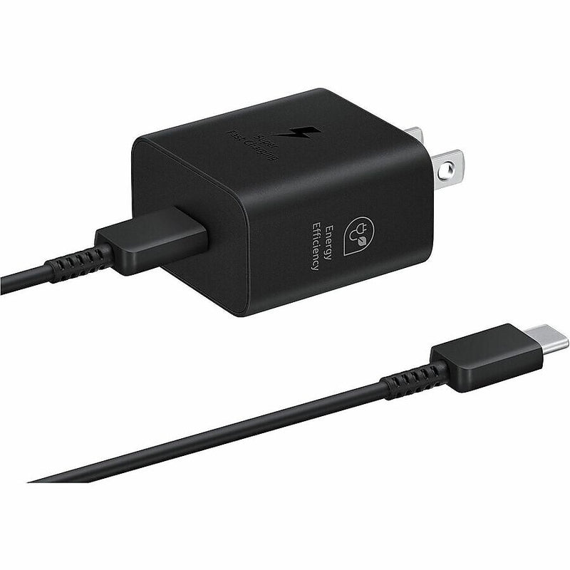 Samsung Super Fast Wall Charger With Cable, 25W , 3.28 ft., Black (EP-T2510XBEGUS)