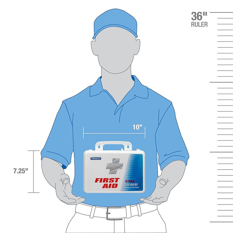 PhysiciansCare 135 pc. First Aid Kit, 25 People, White (60002)