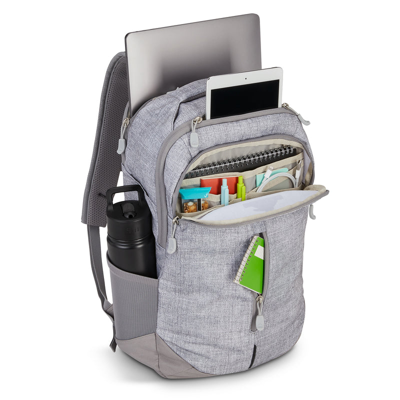 High Sierra Swerve Laptop Backpack, Medium, Silver Heather (130361-8561)
