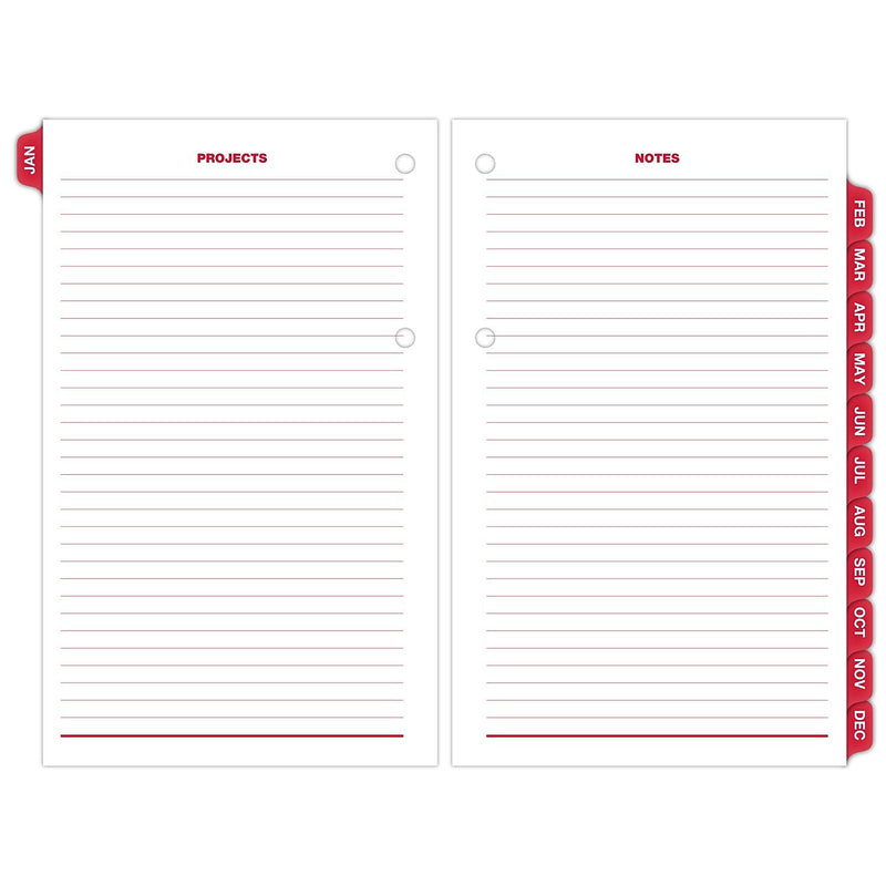 2026 AT-A-GLANCE Burkhart's Day Counter 7.5" x 4.5" Daily Calendar Refill Pages, White/Black (E712-50-26)