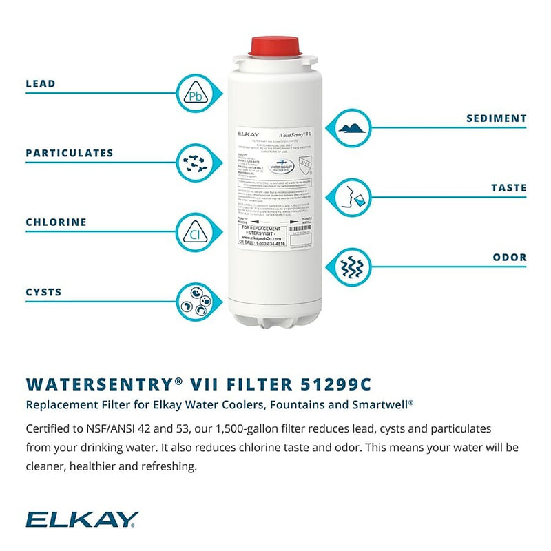 Elkay WaterSentry VII Replacement Filter Cartridge (51299C)