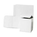 JAM Paper Open Lid Gift Boxes, 6" x 6" x 6", White (4663836)