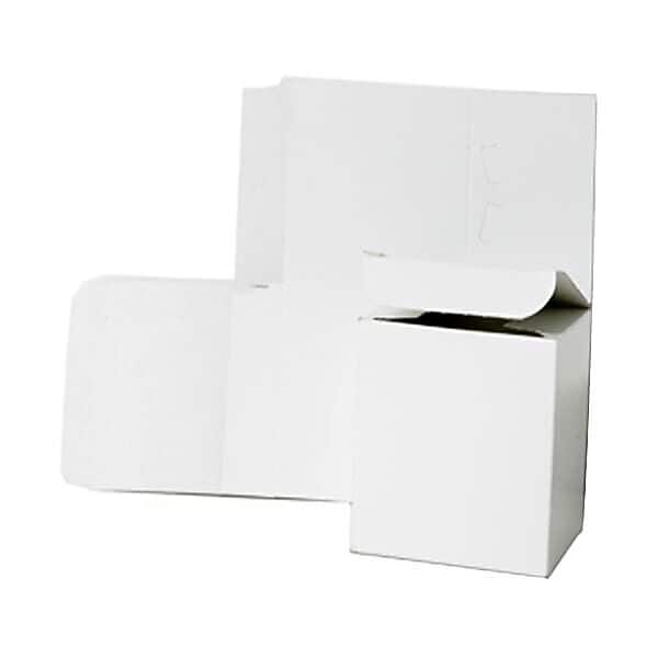 JAM Paper Open Lid Gift Boxes, 6" x 6" x 6", White (4663836)