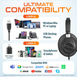Delton 40Y Noise-Canceling Mono Over-the-Ear Headset, USB Type-A (DWH40YAC)