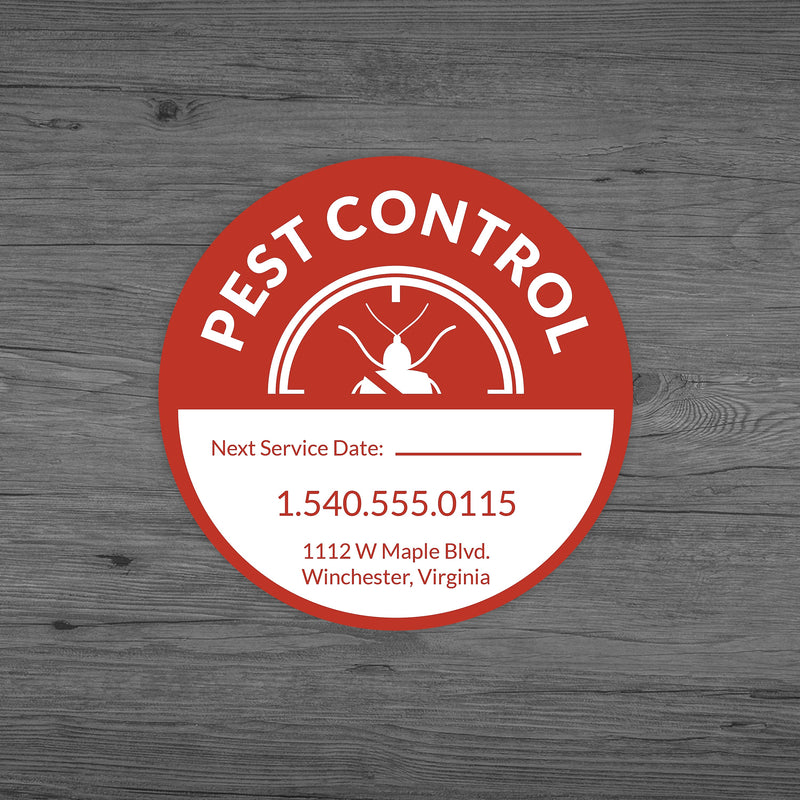 1-Color Advertising Label, Circle, 2-1/2" , Qty 1000