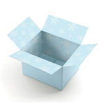 10" x 12" x 8" Decorative Snowflake Shipping Box, Holiday Gift Packaging, 200# Mullen Rated, 2/Pack (2024051)