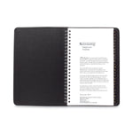 AT-A-GLANCE 4-7/8 x 8  Telephone/Address Book, 4-7/8 x 8, Black