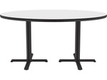 Correll 60" Round Dry-Erase Markerboard Cafe Table, Frosty White/Black (BCT60DER-80)