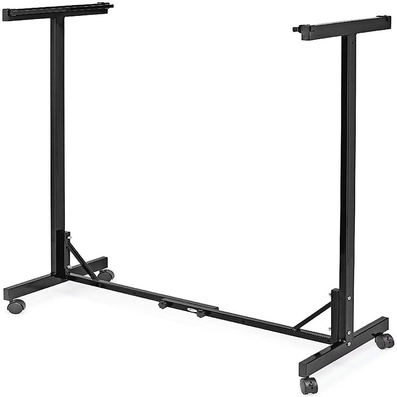 AdirOffice Metal Mobile File Cart with Swivel Wheels and (12) 30" Hanging Clamps, Black (615-BLK-PKG)