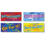 North Star Teacher Resources 7-1/3" x 17", Positive Messages Posters, Laminated, 12/Set (NST3050)