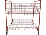 Champion Sports Back Ease Storage Cart, Red (OCLX)