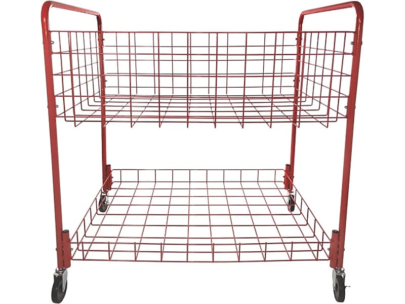 Champion Sports Back Ease Storage Cart, Red (OCLX)