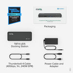 Plugable Thunderbolt 4 Dual Monitor Docking Station (TBT4-UD5)