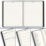 2025-2026 AT-A-GLANCE Recycled 8.25" x 11" Academic Weekly & Monthly Appointment Book, Faux Leather Cover, Black (70-957G-05-26)