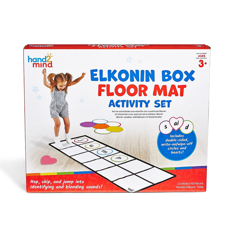 hand2mind Elkonin Box Floor Mat Activity Set (96984)