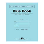 Roaring Spring Paper Products Exam Notebooks, 7" x 8.5", Wide Ruled, 6 Sheets, Blue, 1000/Case (77511CS)
