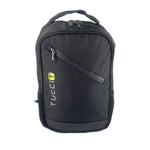 Tucci CITY RIDER Laptop Backpack, Medium, Black (T0566)