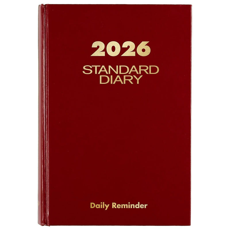 AT-A-GLANCE 2026 Hardcover Diary, 5.75" x 8.25", Red, (SD389-13-26)