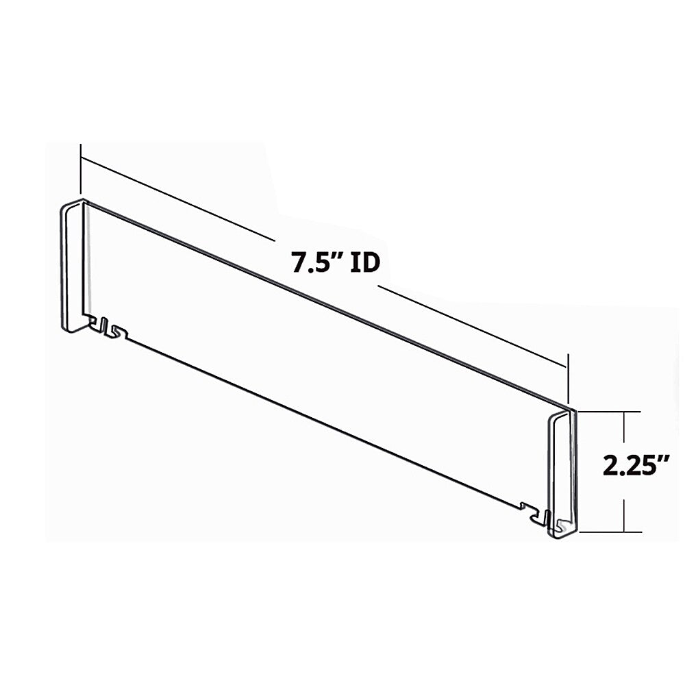 Azar 50/Pack Tall End Dividers 2.25 x 7.5-inch