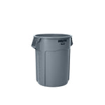 Rubbermaid® Brute® Vented Trash Receptacle without Lid, 55 Gallons, Gray (FG265500GRAY)