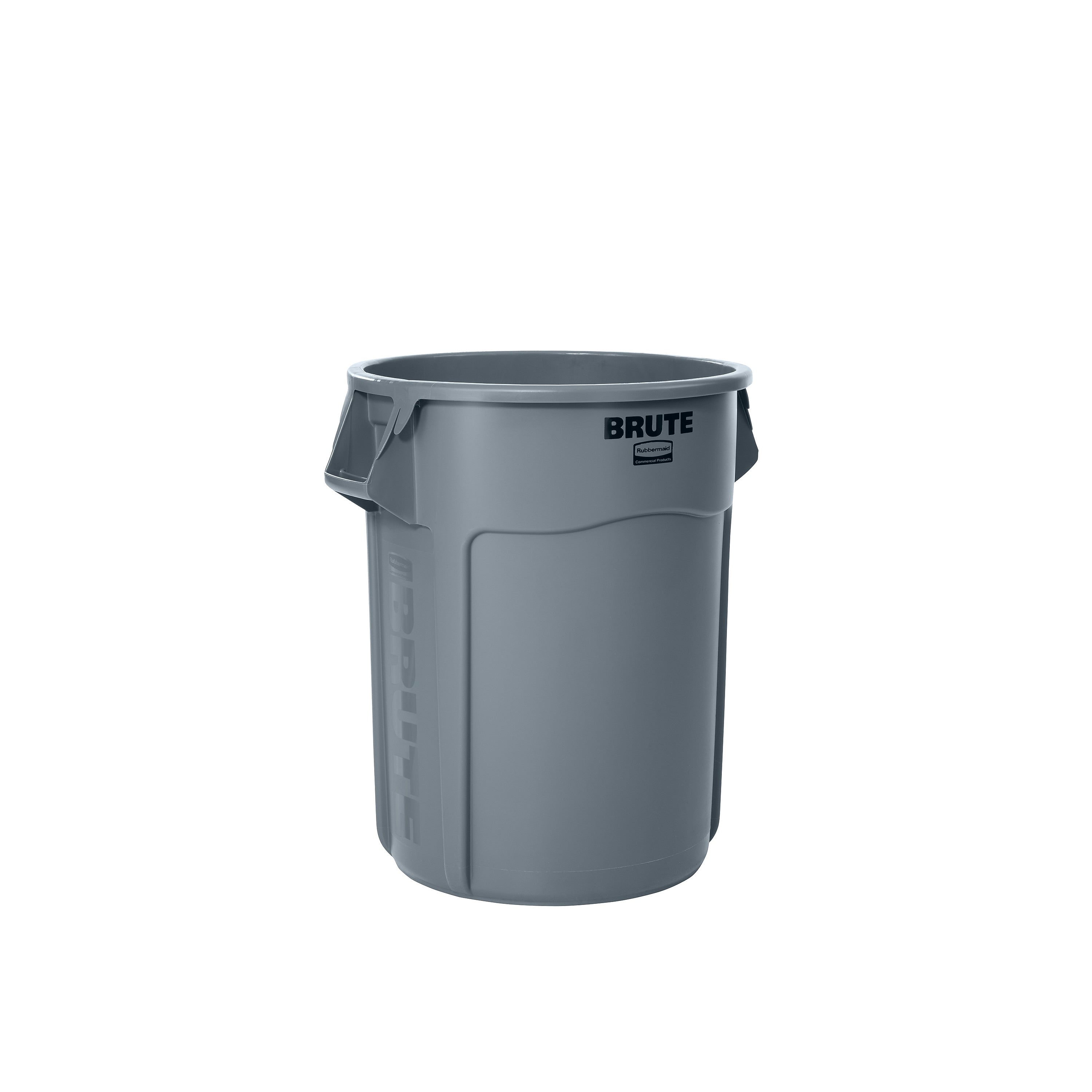 Rubbermaid® Brute® Vented Trash Receptacle without Lid, 55 Gallons, Gray (FG265500GRAY)