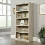 Sauder Select 70"H 5-Shelf Bookcase, Chalked Chestnut (423033)