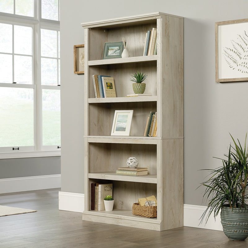 Sauder Select 70"H 5-Shelf Bookcase, Chalked Chestnut (423033)