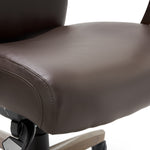 La-Z-Boy Greyson Ergonomic Bonded Leather Swivel Executive Chair, Brown (CHR10086C)