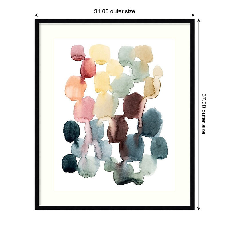 Amanti Art Desert Stones II by Grace Popp Wood Framed Wall Art Print, 31" x 37" (A42675345343)