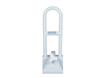 Dynarex Steel Clamp-On Tub Rail, White (10340)
