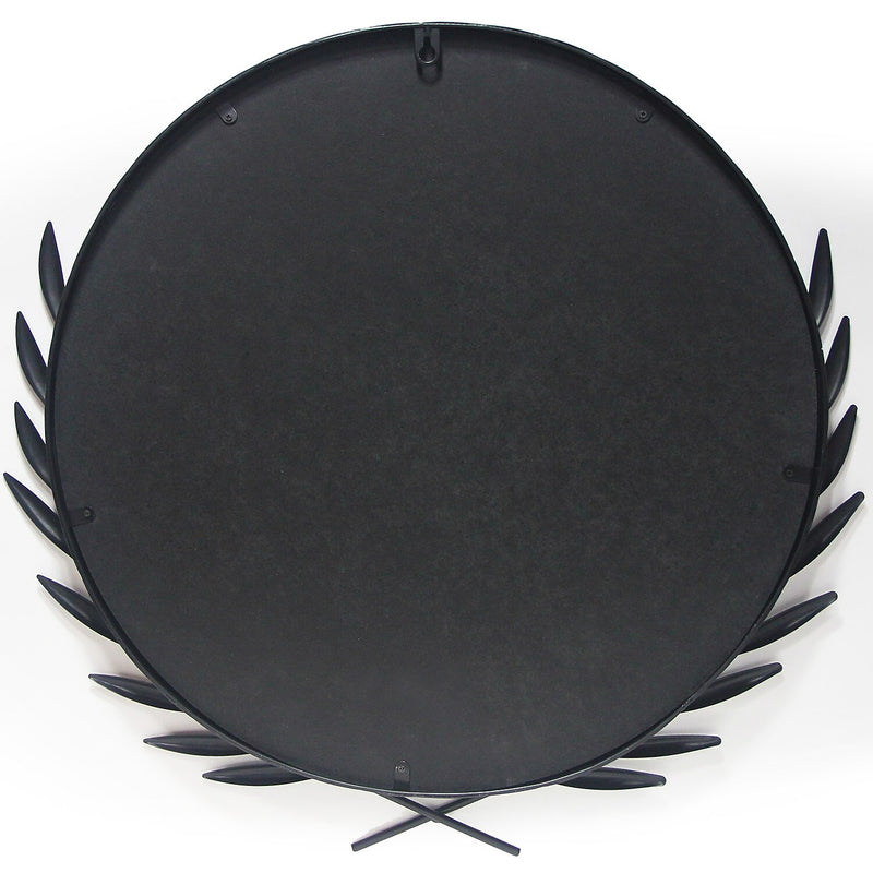 Infinity Instruments Emperor Metal Wall Mirror, 22" (20007BK)