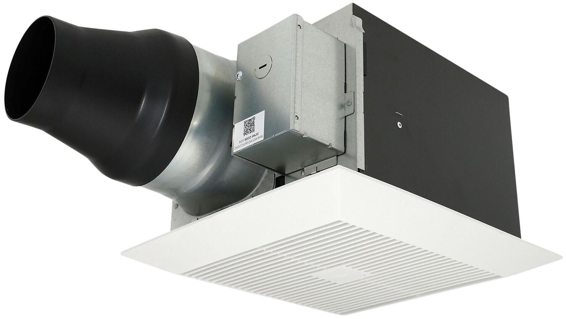 Panasonic WhisperGreen Select 5.1" - 6" Traditional Bathroom Fan, White (FV-1115VK3)