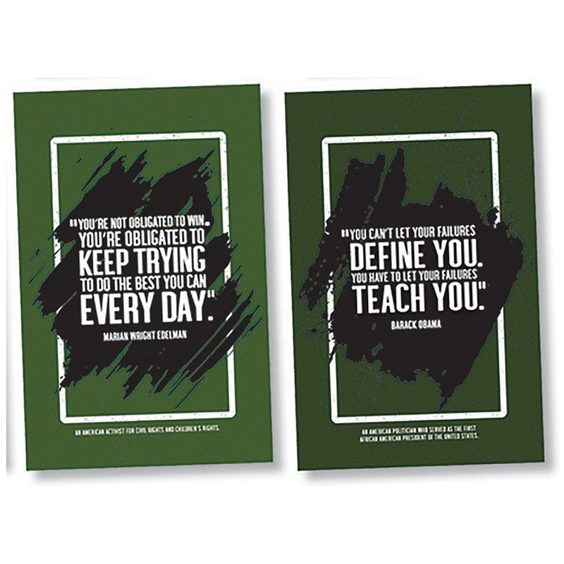 North Star Teacher Resources Inspirational Quotes by African American Influencers Bulletin Board Set, 8 Pieces/Set (NST3503)