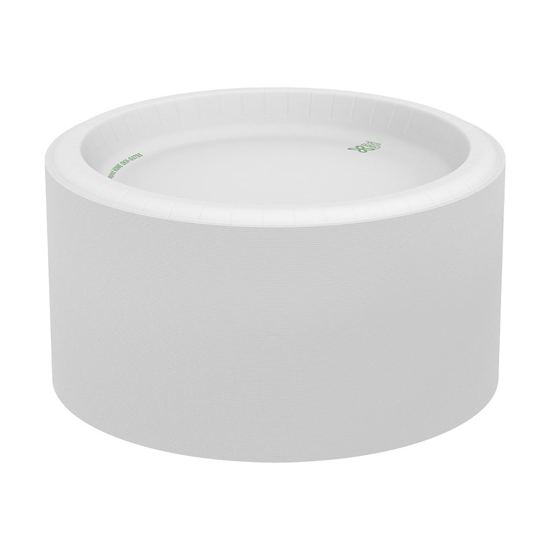 Dixie Ultra 8.5" Paper Plates, White, 125 Plates/Pack, 4 Packs/Carton (SXP9W)