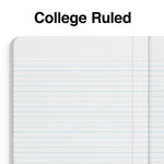 Staples Composition Notebook, 7.5" x 9.75", College Ruled, 100 Sheets, Black/White, 48/Carton (40451CT)