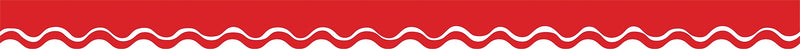 Barker Creek Double-Sided Scalloped Border, 36"' x 2.25", Happy Cherry, 13/Pack (LL900)