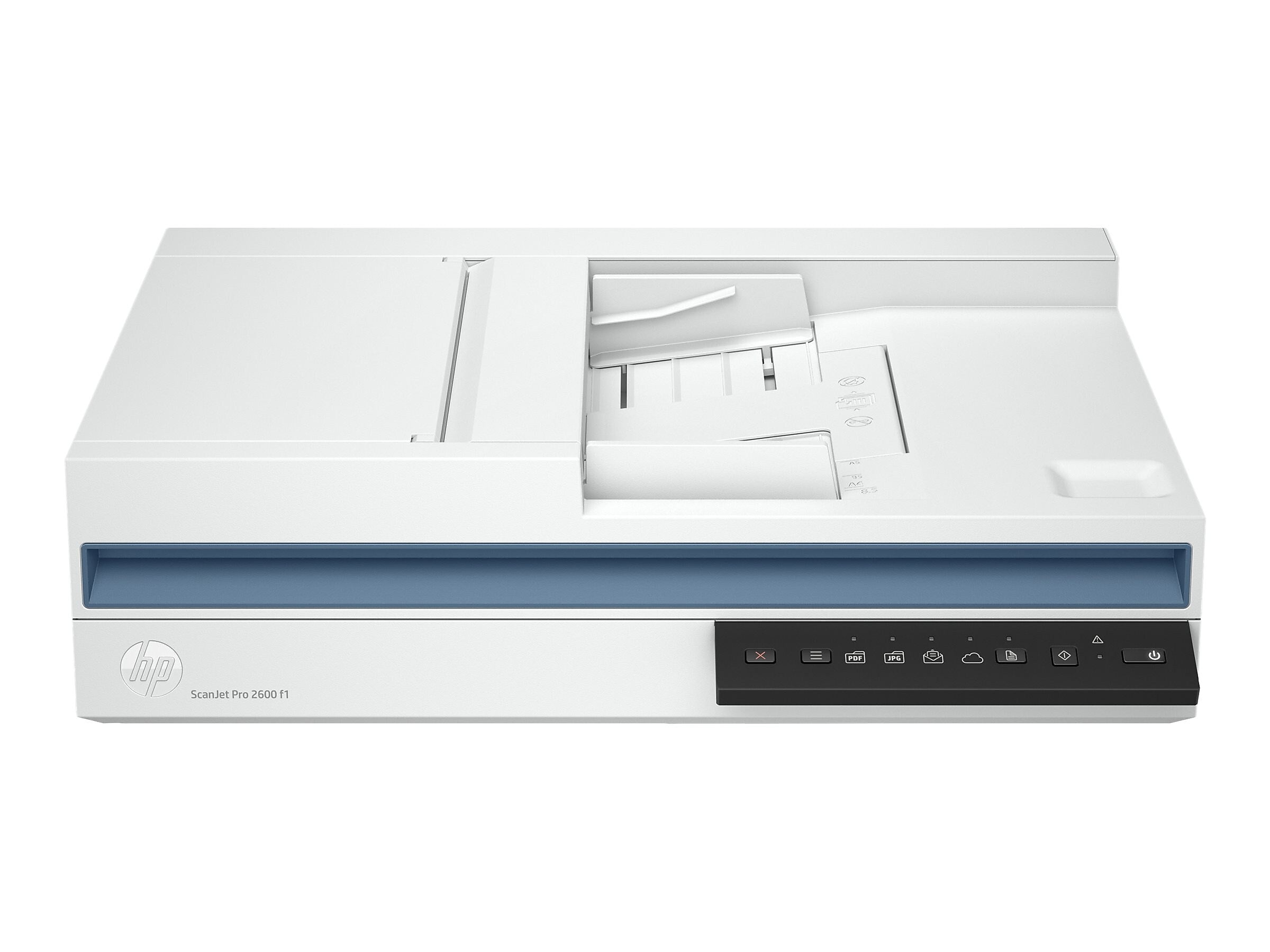 HP ScanJet Pro 2600 f1 Duplex Flatbed Document Scanner, White (20G05A#201)