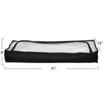 Household Essentials Under bed Storage Bag, Black with Clear PEVA Top (7609-1)