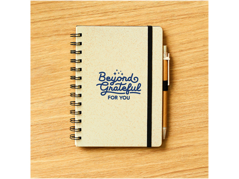 Baudville Journal, Wide-Ruled, Beige/Blue, 70 Pages, 5/Pack (1396064P531)
