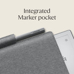 reMarkable Polymer Weave 10.3" Folio for reMarkable 2 Tablet and Marker/Marker Plus, Gray (RM310)