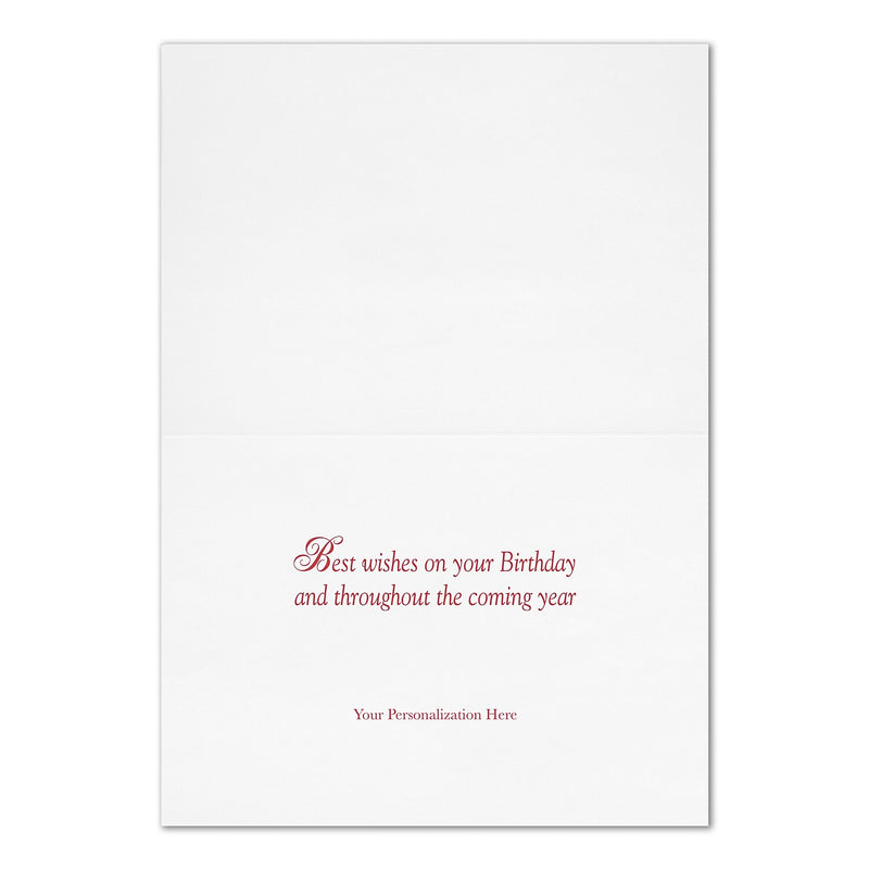 "Make a Wish Cupcake"   Card w/ Gold Lined White Envelope, 250/BX