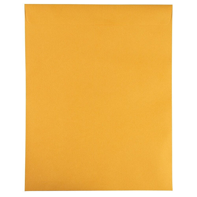 JAM Paper Self Seal Catalog Envelope 11 1/2" x 14 1/2", Brown Kraft Manila, 50/Pack (13034235i)